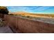 View of backyard wall and mountain landscape at 8616 Willow Cabin St, Las Vegas, NV 89131