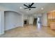 Bright and airy living room with tile floors and fireplace at 10292 Kalang St, Las Vegas, NV 89178