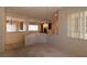 Dining room with a view of the living room and fireplace at 2167 Fort Sanders St, Henderson, NV 89052