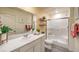 Clean and modern bathroom with a large walk-in shower at 9359 Serene Harbor St # Lot 58, Las Vegas, NV 89178