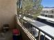 Balcony overlooking the parking lot and community at 1965 Scimitar Dr # 0, Henderson, NV 89014