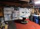 Garage with painted skull design on the door at 6125 Blossom Knoll Ave, Las Vegas, NV 89108