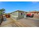 Backyard view of a detached studio and deck at 629 M, Boulder City, NV 89005