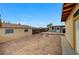 Backyard view of detached studio and shed at 629 M, Boulder City, NV 89005