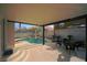 Covered patio with seating area and view of pool at 8737 Autumn Valley Ave, Las Vegas, NV 89129