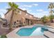 Large pool and spa with patio area at 9675 Summer Lilac Ct, Las Vegas, NV 89123