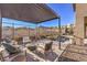 Covered patio with seating area and mountain views at 12013 Glentana View St, Las Vegas, NV 89138