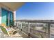 Private balcony offering stunning city views at 322 Karen Ave # 505, Las Vegas, NV 89109