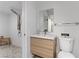 Bathroom features a walk-in shower and updated fixtures at 4330 Flandes St, Las Vegas, NV 89121