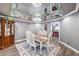 Formal dining room with mirrored ceiling and chandelier at 2508 Rancho Bel Air Dr, Las Vegas, NV 89107