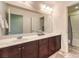 Double sink bathroom with plenty of counter space at 10421 Mount Washington Ave, Las Vegas, NV 89166