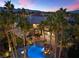 Resort style pool with waterfall and spa at 2110 Strada Mia Ct, Las Vegas, NV 89117