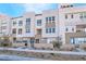 Townhomes with contemporary design and landscaping at 2486 Indigo Mountain St, Henderson, NV 89044