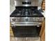 Stainless steel LG gas range with oven at 3023 Sunset Harbor Ct, North Las Vegas, NV 89031