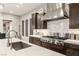 Modern kitchen with stainless steel appliances and white countertops at 4024 Desert Trace Ct, Las Vegas, NV 89129