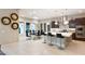 Modern kitchen with large island and stainless steel appliances at 4024 Desert Trace Ct, Las Vegas, NV 89129