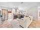 Spacious living room featuring a fireplace and access to a patio at 309 Wild Plum Ln, Las Vegas, NV 89107