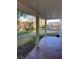 Covered patio overlooking a grassy backyard at 5520 Eugene Ave, Las Vegas, NV 89108