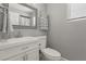 Clean bathroom boasts a white vanity and shower at 2312 S 6Th St, Las Vegas, NV 89104