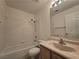 Clean bathroom with tile shower/tub combo and vanity at 3613 Shawn Reynolds Ct # 204, Las Vegas, NV 89129