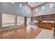 Kitchen with island, stainless steel appliances, and wood cabinets at 9747 Logrondo St, Las Vegas, NV 89178