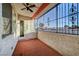 Private balcony with tiled flooring and ceiling fan at 1701 E Katie Ave # 99, Las Vegas, NV 89119