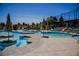 Community pool with multiple areas and seating at 2821 Vista Butte Dr, Las Vegas, NV 89134