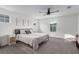 Bright and airy primary bedroom with a king-size bed and walk-in closet at 8044 Mercury Skye St, Las Vegas, NV 89166