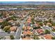 An aerial perspective of a sprawling residential community, highlighting the neighborhood's layout and surrounding landscape at 8636 Grandbank Dr, Las Vegas, NV 89145