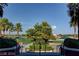 Landscaped stairs leading to a scenic golf course view at 180 Tad Moore Ave, Las Vegas, NV 89148