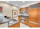 Modern kitchen with stainless steel appliances and wooden cabinets at 135 E Harmon Ave # 1702, Las Vegas, NV 89109