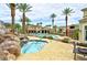 Refreshing pool and spa area with a waterfall feature at 2555 Hampton Rd # 3206, Henderson, NV 89052