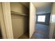 Open closet with sliding doors and built-in shelving at 4878 Nara Vista Way # 203, Las Vegas, NV 89103