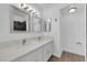 Elegant bathroom with double vanity and updated fixtures at 6263 W Washington Ave, Las Vegas, NV 89107