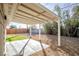 Covered patio area in the backyard, offering shade and a relaxing space at 5721 Eugene Ave, Las Vegas, NV 89108