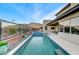 Private pool area with scenic mountain views at 6800 Equinox Cliff St, Las Vegas, NV 89135