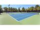 Community tennis courts with blue and green surfaces at 8390 Carmel Ridge Ct, Las Vegas, NV 89113