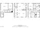 Blueprint of a three-story home, displaying layout of each floor including bedrooms, bathrooms, kitchen, and living areas at 10308 Rolling Bay Ct, Las Vegas, NV 89141