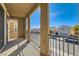 Private balcony offering a view of the neighborhood at 7132 Weavers Pl, North Las Vegas, NV 89084