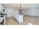 Modern kitchen with white shaker cabinets and quartz countertops at 136 Marion Dr, Las Vegas, NV 89110