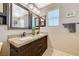 Double sink bathroom vanity with granite countertop at 3181 Mist Effect Ave, Henderson, NV 89044