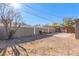 Large backyard with gravel and some landscaping at 1916 Howard Ave, Las Vegas, NV 89104