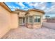 Attractive entryway with a bay window and brick detailing at 4804 Boone St, North Las Vegas, NV 89031