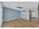 Spacious Gathering room with wood-like accent wall at 112 Underhill Ct, Las Vegas, NV 89145