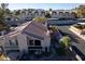 Aerial view of home with tile roof, backyard, and surrounding neighborhood at 1302 Capri Dr # B, Boulder City, NV 89005