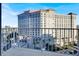 Balcony view overlooking the Club Wyndham hotel and parking lot at 205 E Harmon Ave # 1012, Las Vegas, NV 89169