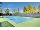 Private tennis court with green surroundings at 2142 Oliver Springs St, Henderson, NV 89052