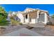 Relaxing backyard oasis with covered patio and flagstone at 10105 Hill Country Ave, Las Vegas, NV 89134