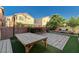 Backyard oasis with patio, firepit, and landscaping at 1684 Spotted Wolf Ave, Las Vegas, NV 89123