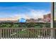 Expansive balcony with captivating views of the city skyline at 360 E Desert Inn Rd # 1402, Las Vegas, NV 89109